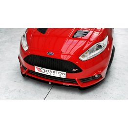 Накладка сплиттер на передний бампер вариант 5 на Ford Fiesta MK7 VII ST рестайл